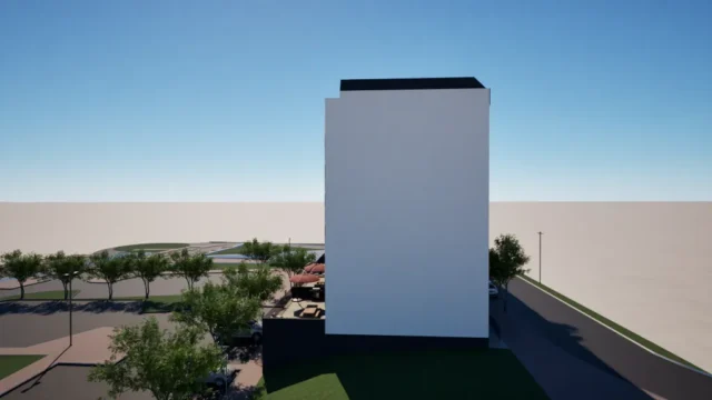 Lote 8, vista Lateral- norte.oeste